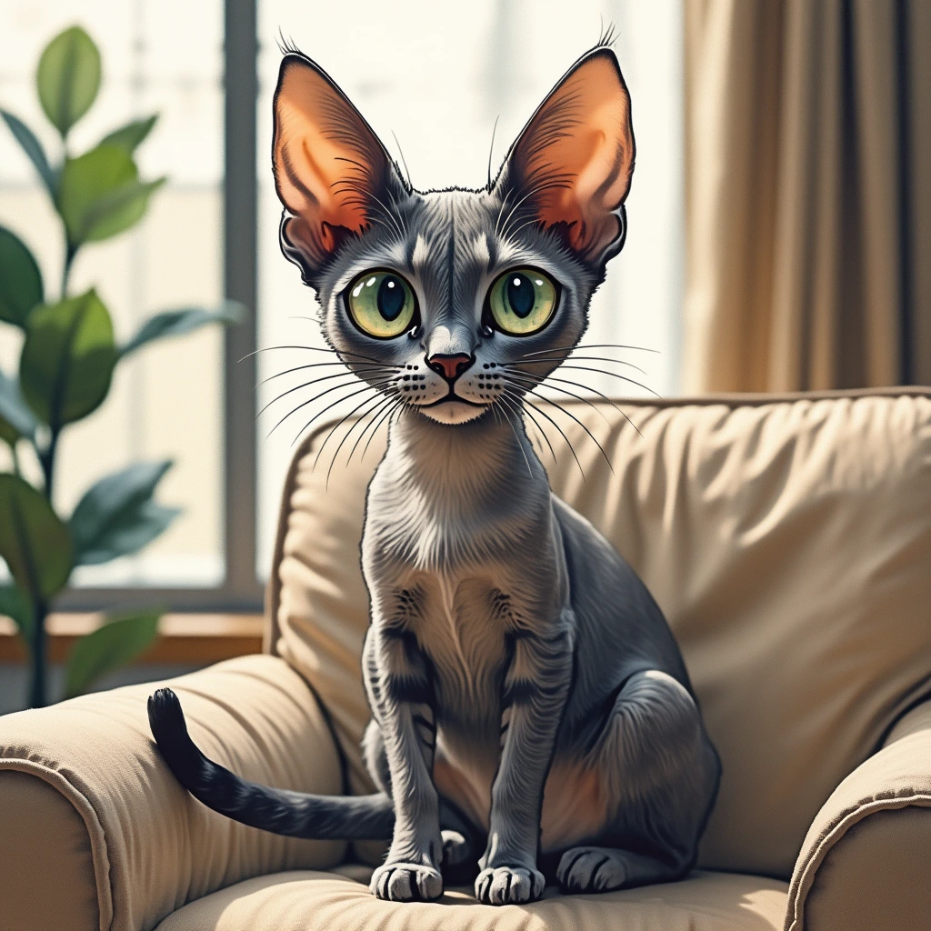 house cats with big ears