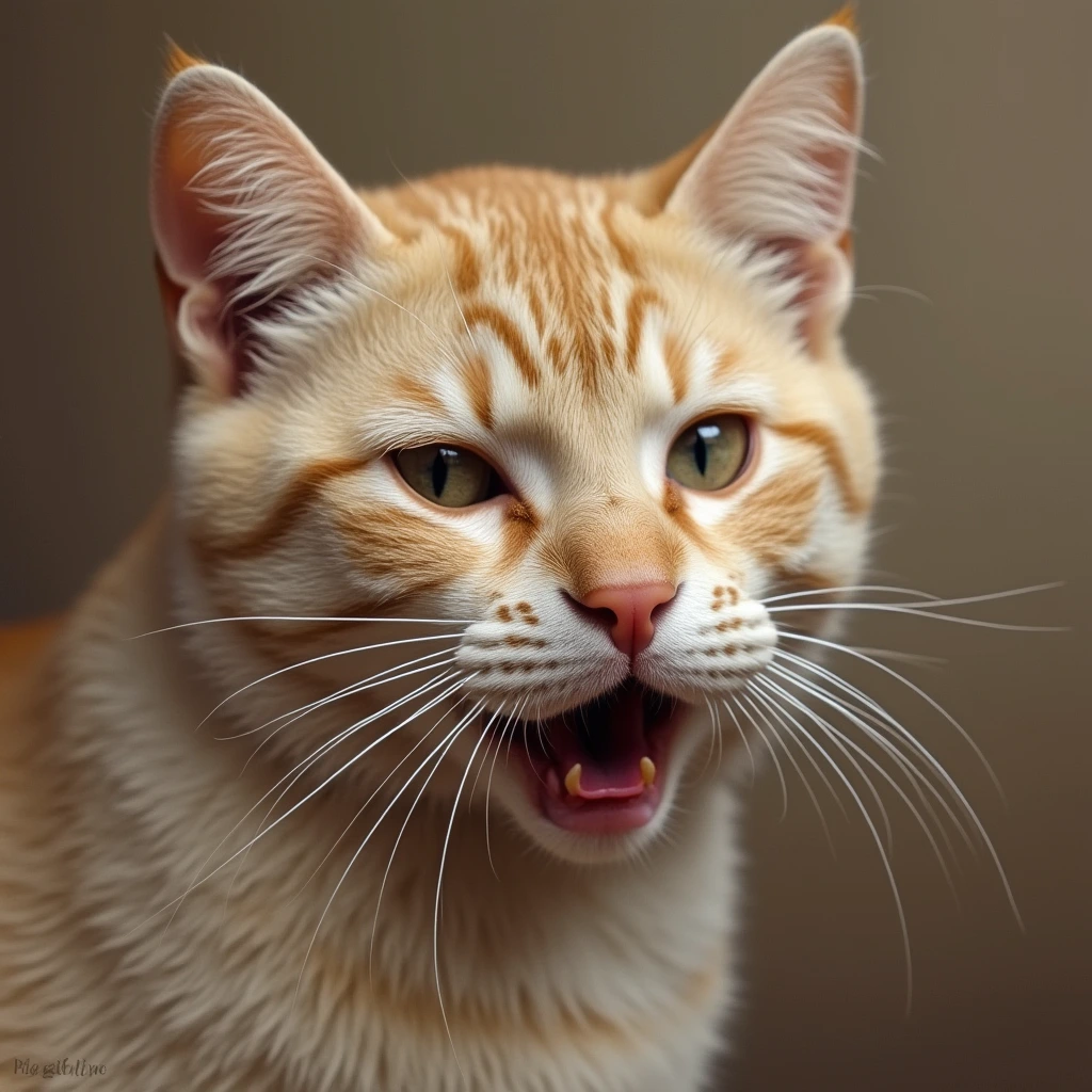 coughing cat