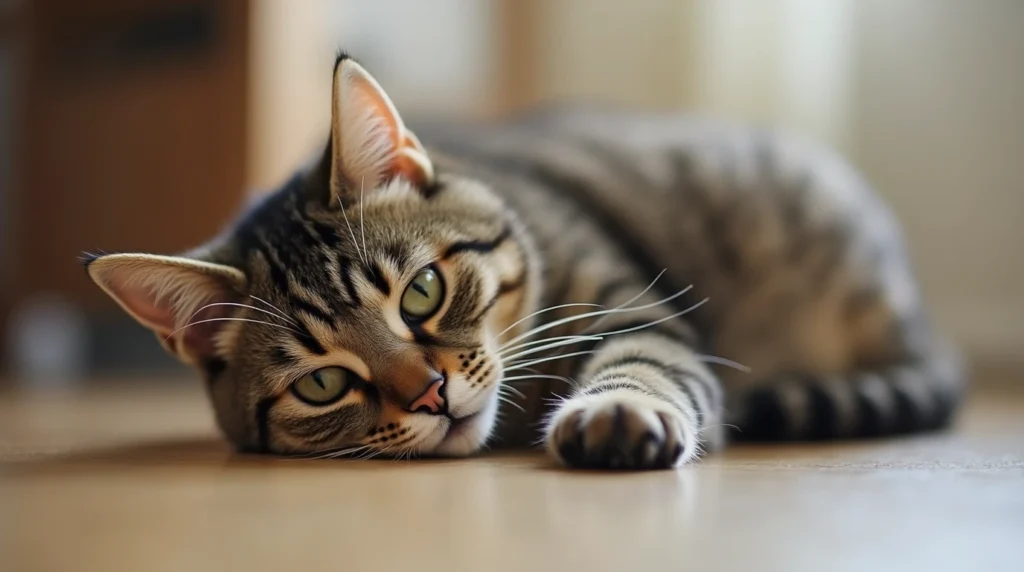 cat behavior after returning home