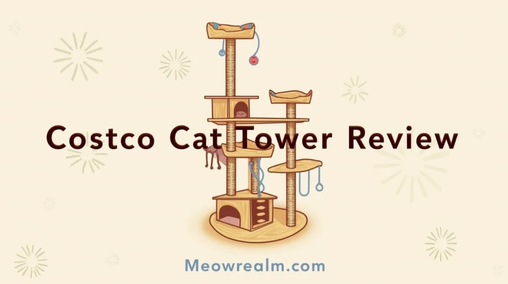 Affordable and durable Costco cat tower, perfect for multi-cat households.
