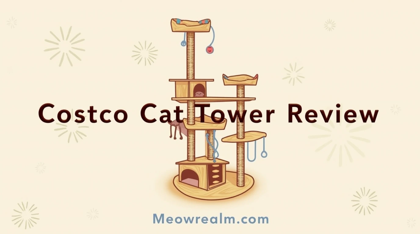 Affordable and durable Costco cat tower, perfect for multi-cat households.