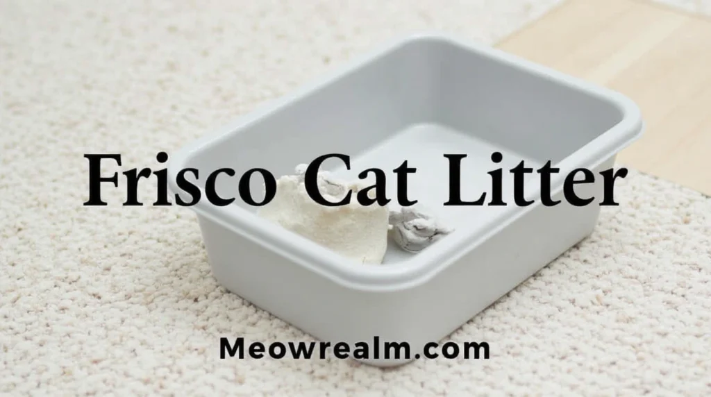 Frisco Cat Litter multi-cat formula in a spacious litter box