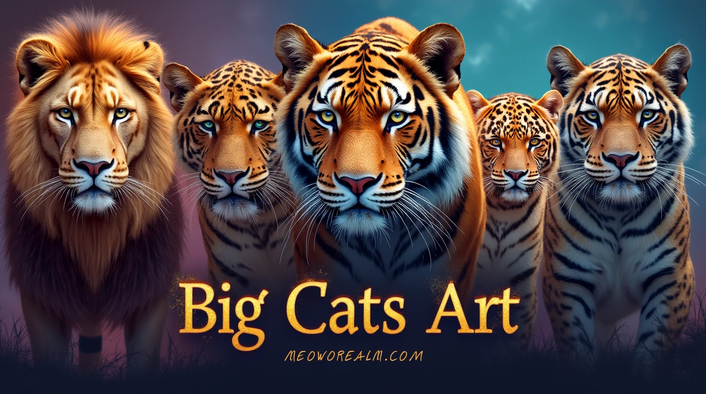 big cats art