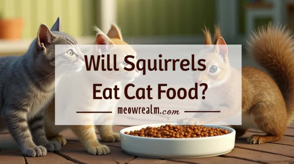 will squirrels eat cat food