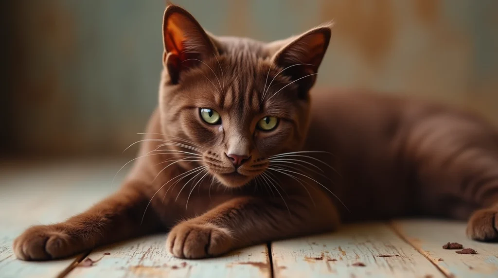 chocolate cat