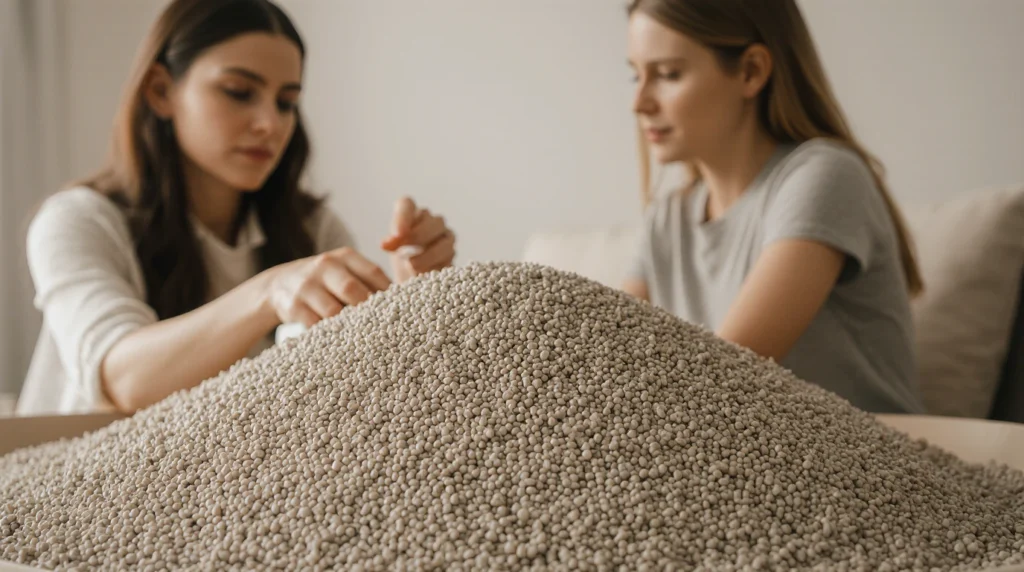 Bulk clumping cat litter