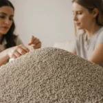 Bulk clumping cat litter