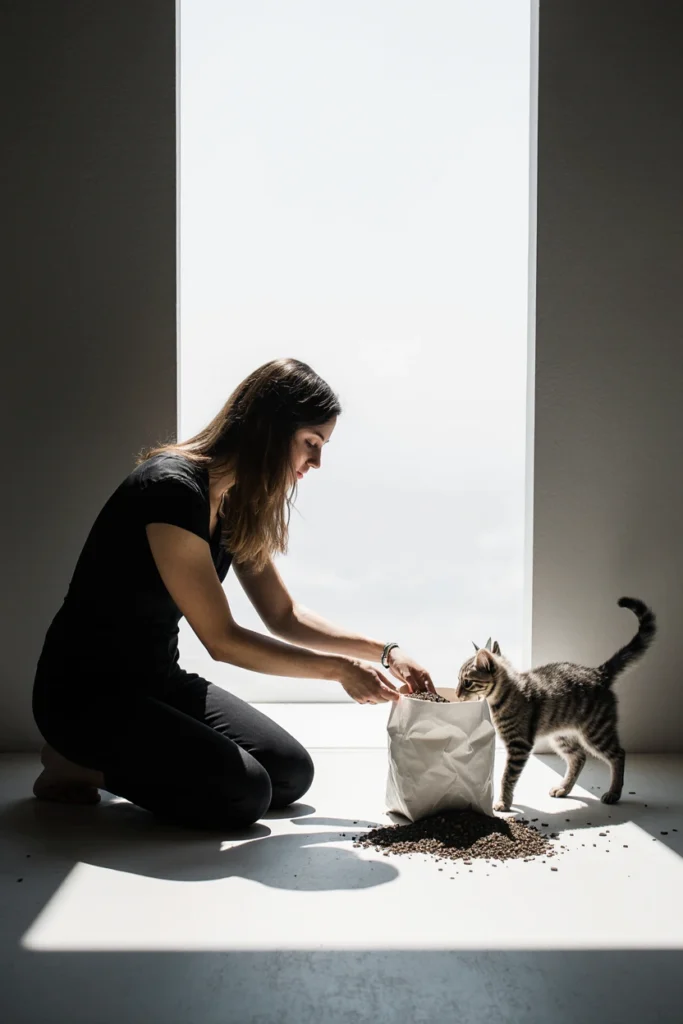 kitty litter clumping