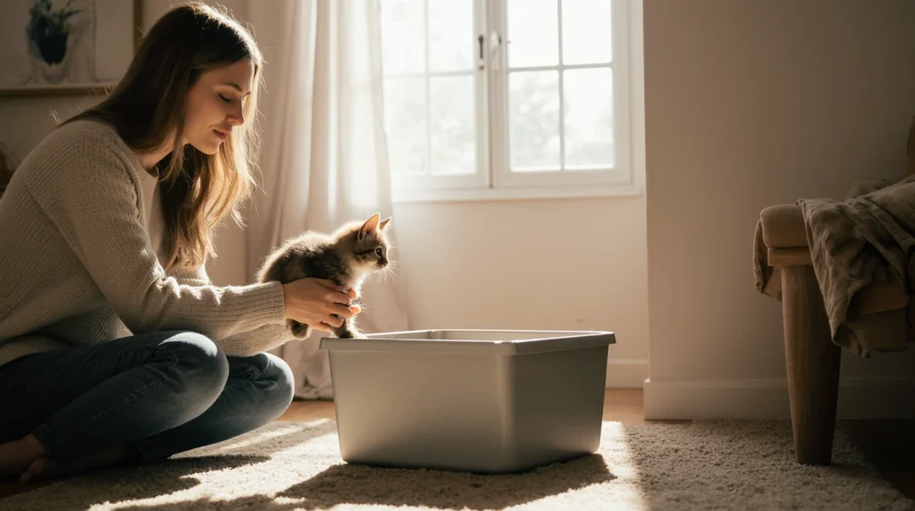 kitty litter clumping
