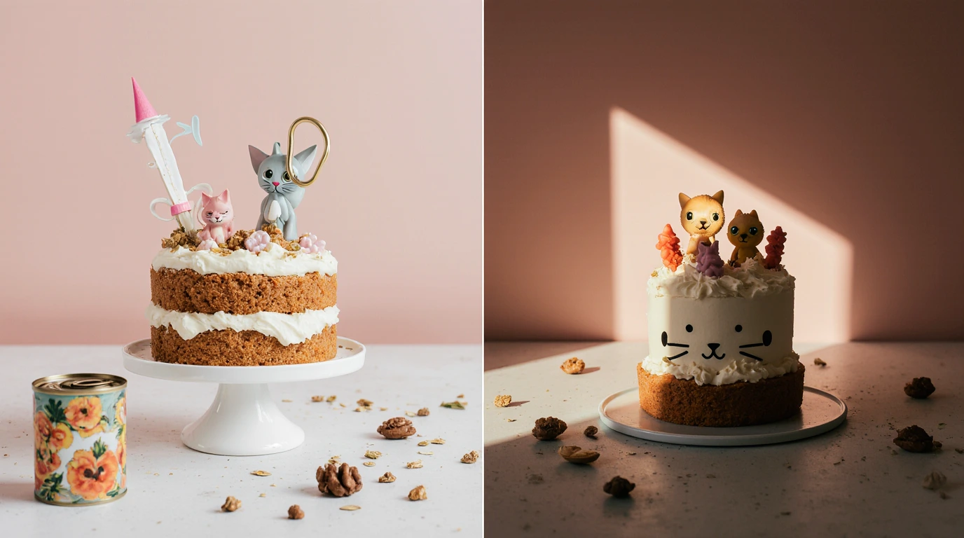 Birthday cake for cats
