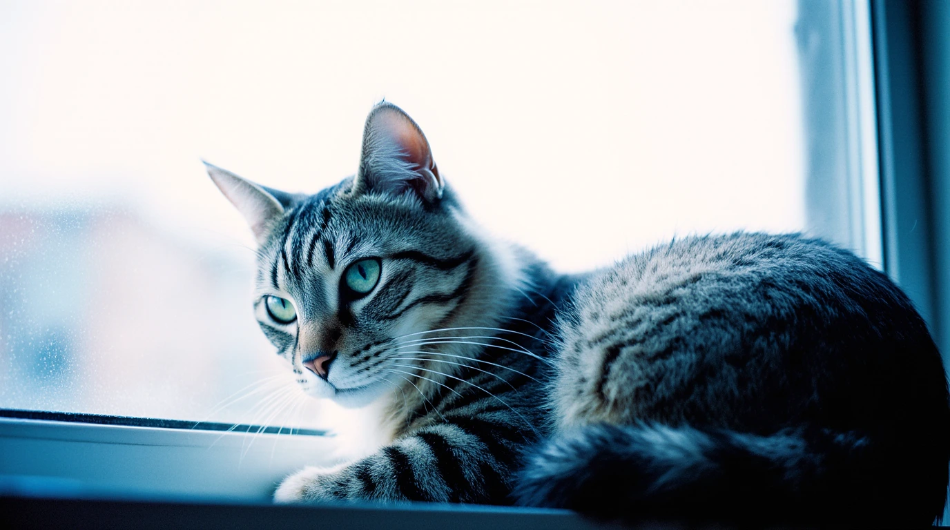 cat thinking